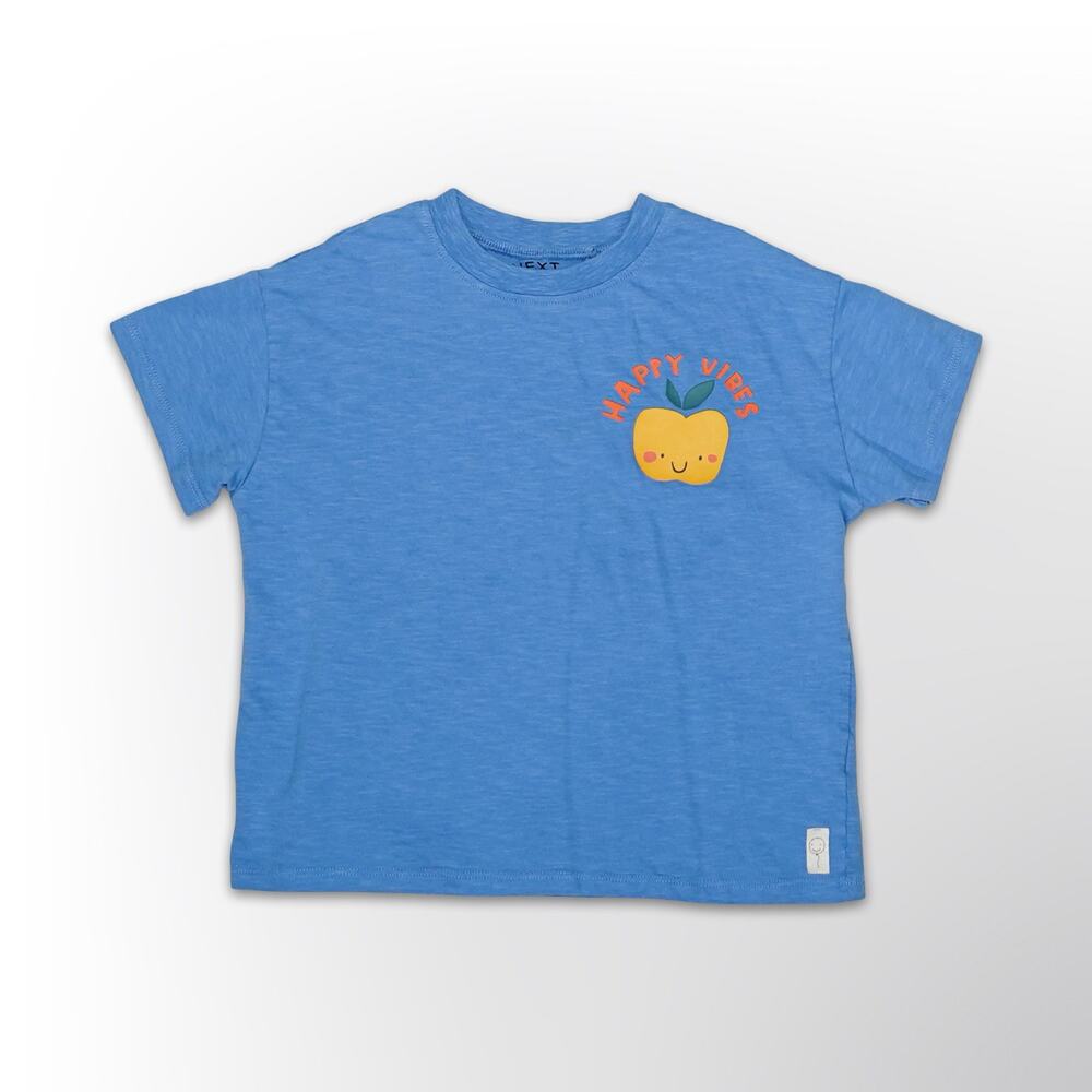 NEXT Kids Happy Vibes Graphic T-Shirt - Size 6-7Y